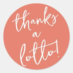 Autocollant Terracotta Thanks a Lotto