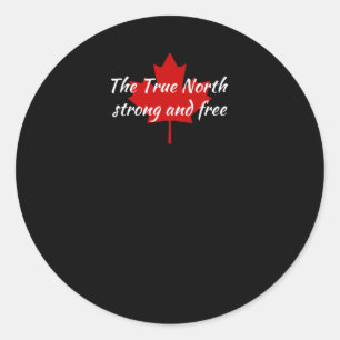 Autocollant The True North Strong And Free