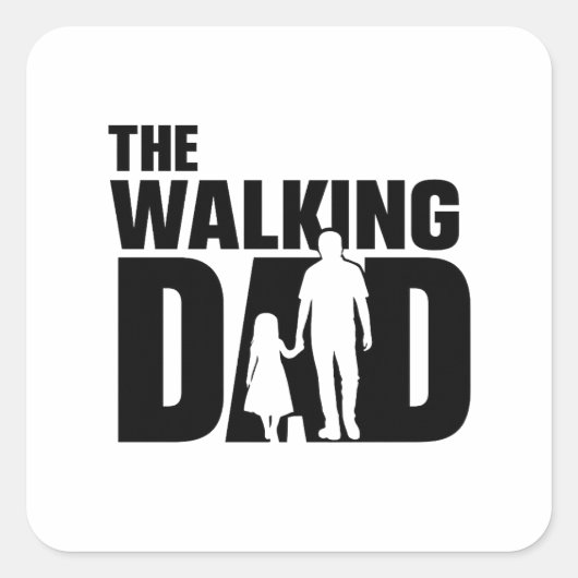 Autocollant The Walking Dad père-fille (Devant)
