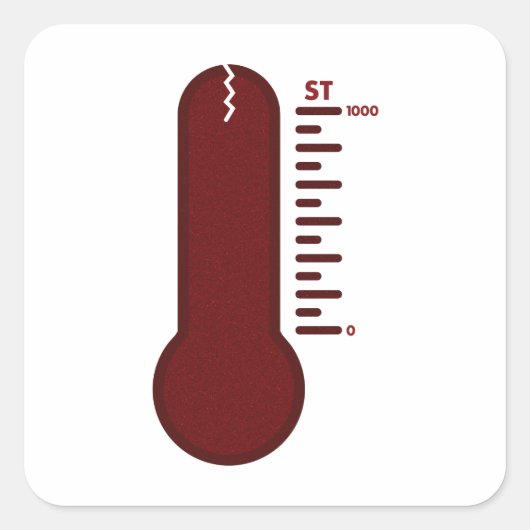 Autocollant Thermomètre de Stress (Devant)