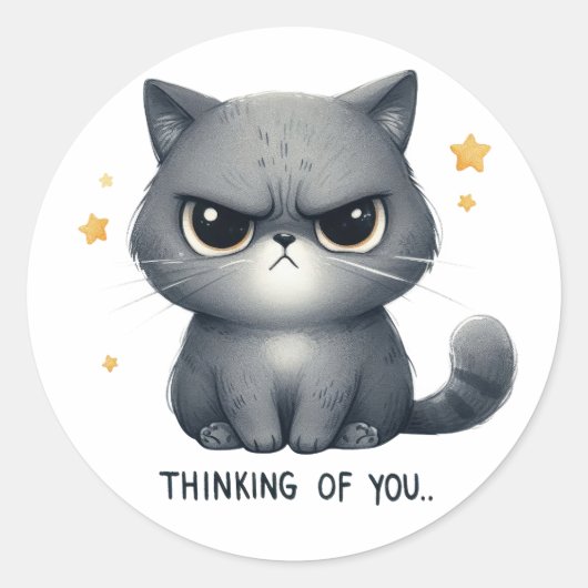 Autocollant Thinking of u (Devant)