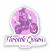 Autocollant Throttle Queen (Recto)