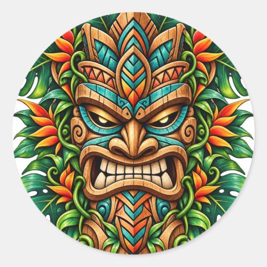 Autocollant Tiki Emerald Fern (Devant)