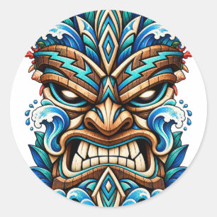 Autocollant Tiki Glacier Wave