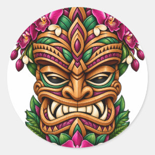Autocollant Tiki Orchidée Flame