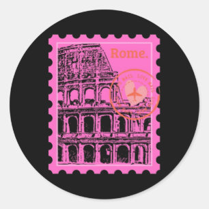 Autocollant timbre Rome