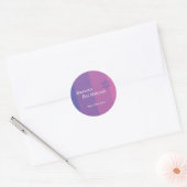 Autocollant Tonal Purple Bat mitzvah (Enveloppe)