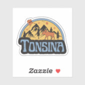 Autocollant Tonsina, Alaska (Feuille)