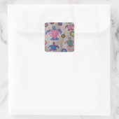 Autocollant tortues et cercles (Sac)