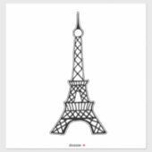 Autocollant Tour Eiffel Paris (Feuille)