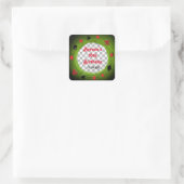 Autocollant tourbillon de la fête du thé déjantée (Sac)