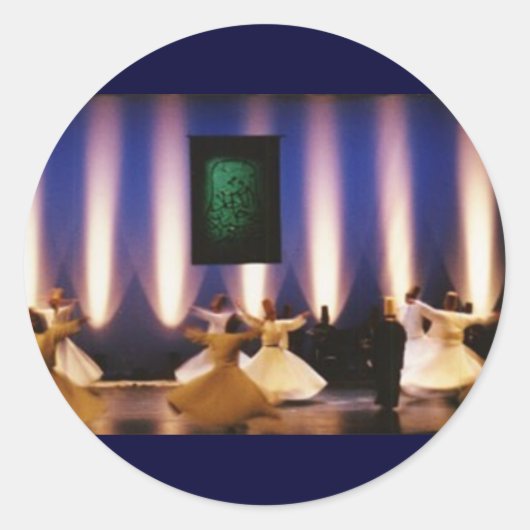 autocollant tourbillon dervish islam spirituel tur (Devant)