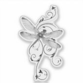 Autocollant tourbillon libellule (Devant)