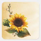 Autocollant tournesol (Devant)
