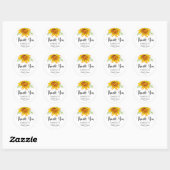 Autocollant Tournesol de Mariage (Feuille)