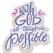 Autocollant Tout Est Possible (Devant)