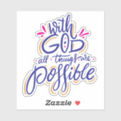 Autocollant Tout Est Possible (Feuille)