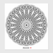 autocollant transparent Mandala (Feuille)