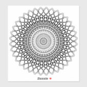 autocollant transparent Mandala (Feuille)