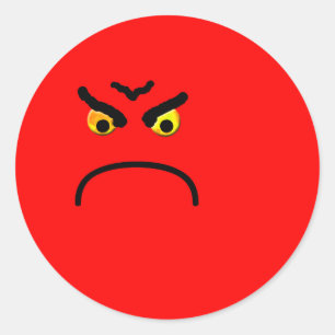 Autocollant très fâché