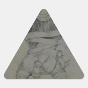 Autocollant Triangle Amour Liberté Paix et Unité