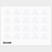 Autocollant Triangle Blanc Fantôme (Feuille)