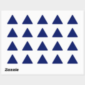Autocollant triangle bleu marine (Feuille)