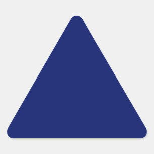 Autocollant triangle bleu marine