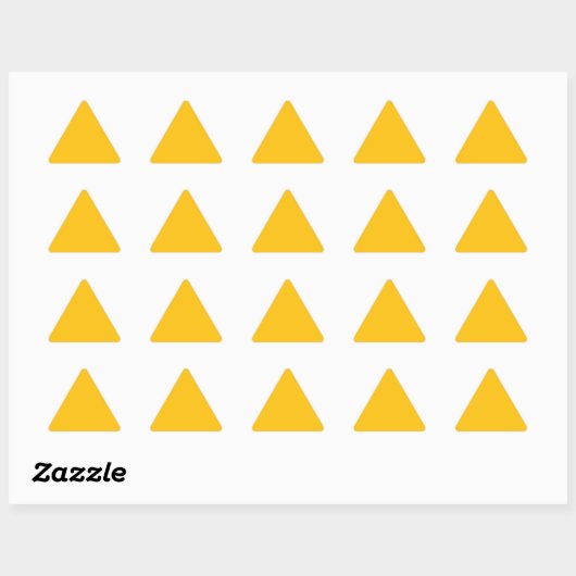 Autocollant triangle jaune de Murugi Co. (Feuille)