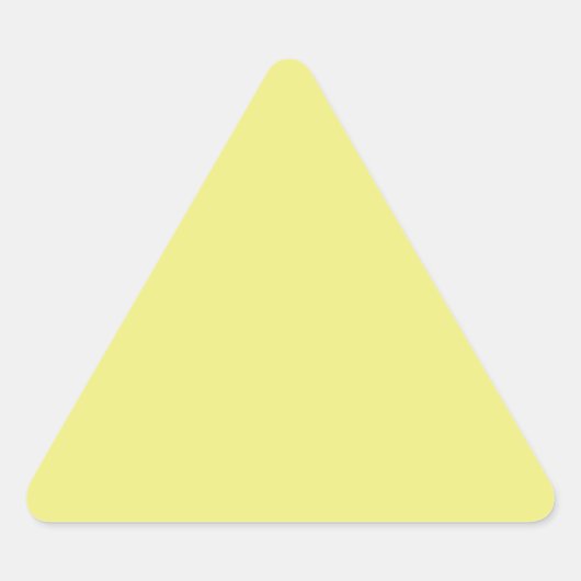 Autocollant triangle jaune pastel clair (Devant)