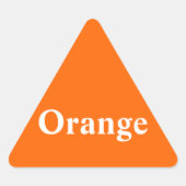 Autocollant triangle orange (Devant)