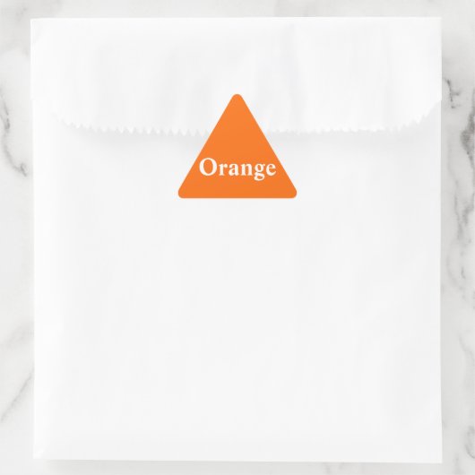 Autocollant triangle orange (Sac)