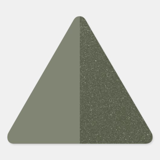 Autocollant Triangle Vert Personnalisé Fractionné (Devant)
