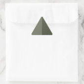 Autocollant Triangle Vert Personnalisé Fractionné (Sac)