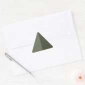 Autocollant Triangle Vert Personnalisé Fractionné (Enveloppe)