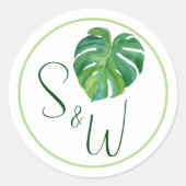 Autocollant Tropical Moderne (Devant)