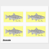 Autocollant "Truite Fario" (Feuille)