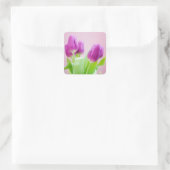 Autocollant tulipes violettes (Sac)