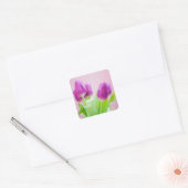 Autocollant tulipes violettes (Enveloppe)