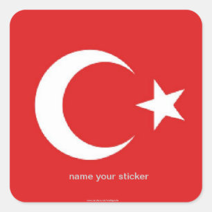 Autocollant turc de drapeau de la Turquie