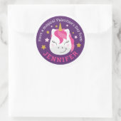 Autocollant Unicorn Heureuse Sainte-Valentin perso (Sac)
