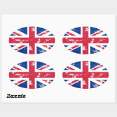 Autocollant Union Jack (Feuille)