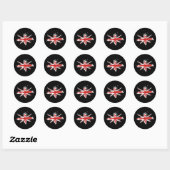 Autocollant Union Jack Splatter (Feuille)