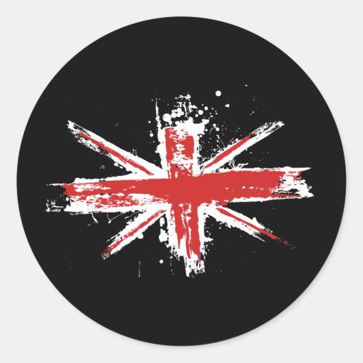 Autocollant Union Jack Splatter (Devant)