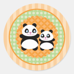 Autocollant Unisex Panda