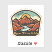 Autocollant Upper Witter Gulch, Colorado (Feuille)