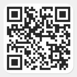 Autocollant URL de code QR 2,5 x 2,5 pouces