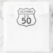 Autocollant US 50 California Lincoln Highway (Sac)