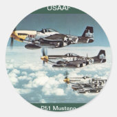 Autocollant USAAF P-51 Mustang (Devant)