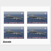 Autocollant USS Enterprise CVN-65 (Feuille)